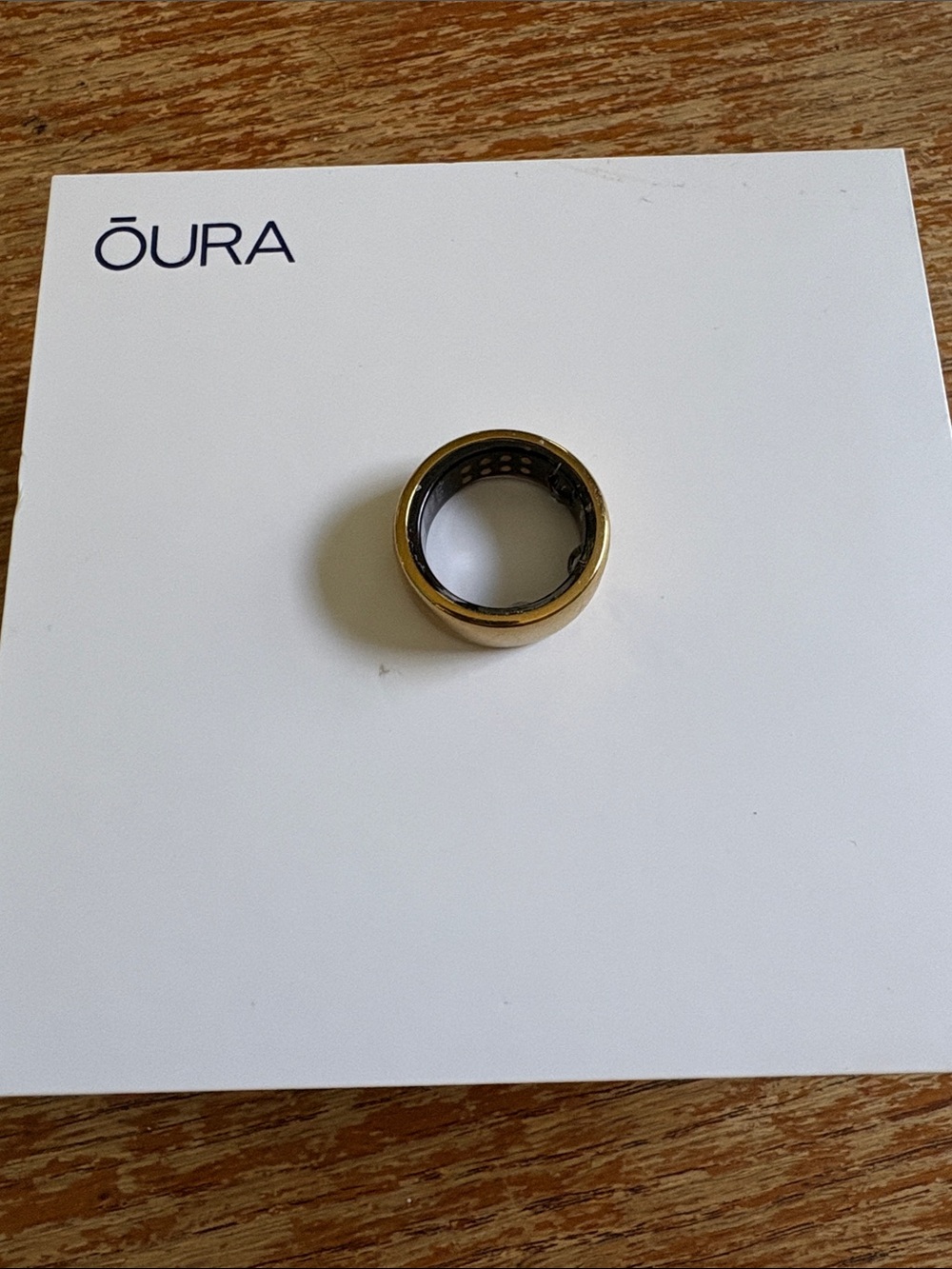 Brand New Oura Gen3 Horizon Gold Ring Set with Charger Size US7